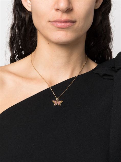 louis vuitton butterfly necklace|Louis Vuitton clover necklace.